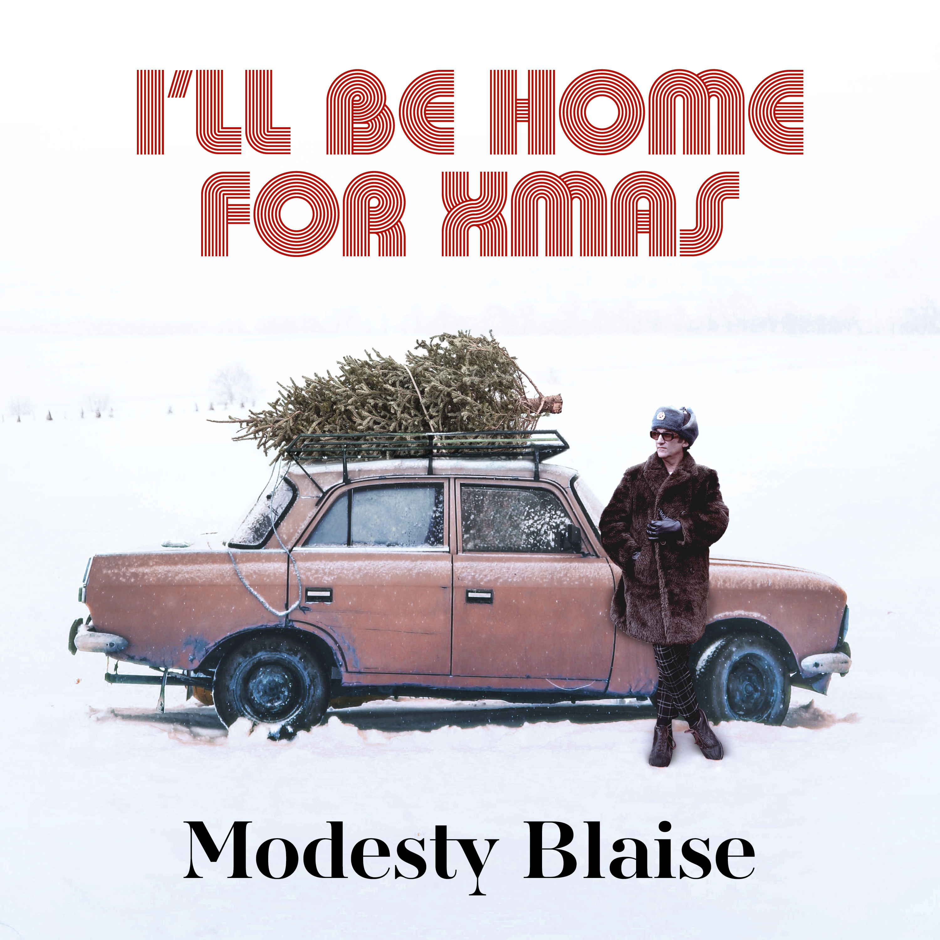 Single cover - Modesty Blaise - I'll Be Home For Xmas